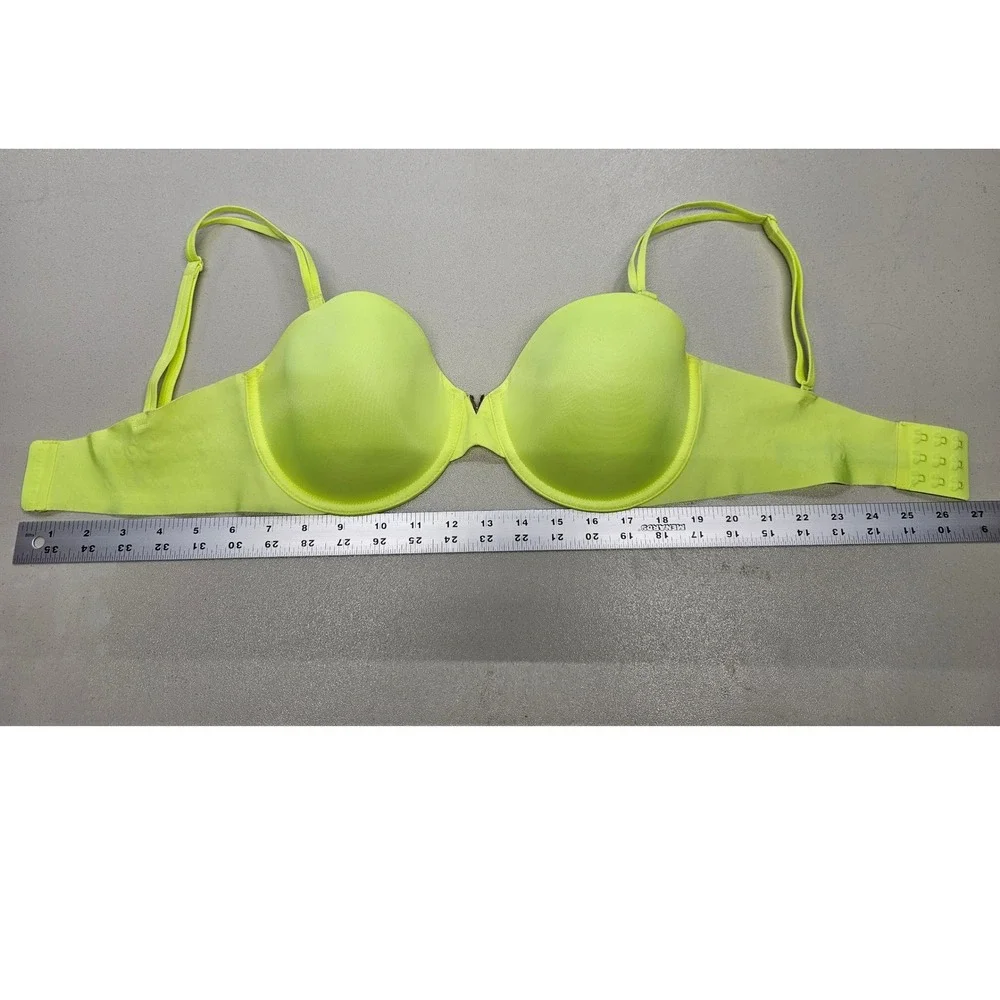 Victoria's Secret Neon Yellow Multi-Way‎ Underwire Bra 34DD 371089-GRH
